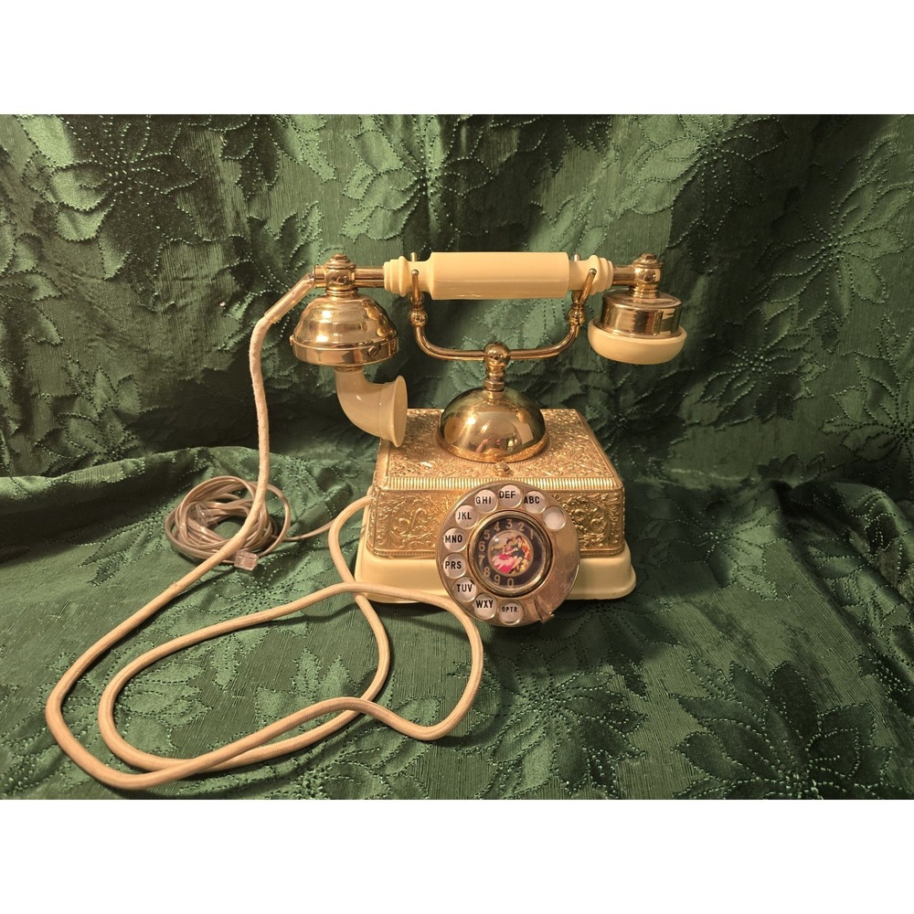 Vintage French Continental Looking Rotary Phone Cool Fun Great Decor‎ Piece